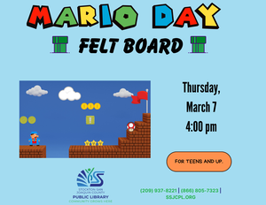 Mario Day Felt Board